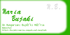 maria bujaki business card